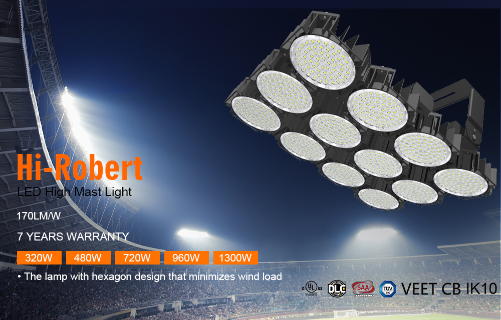led baseball field lights插图