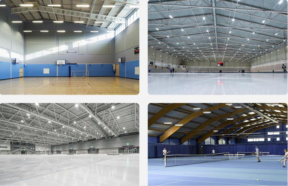Indoor badminton court lighting scheme design插图