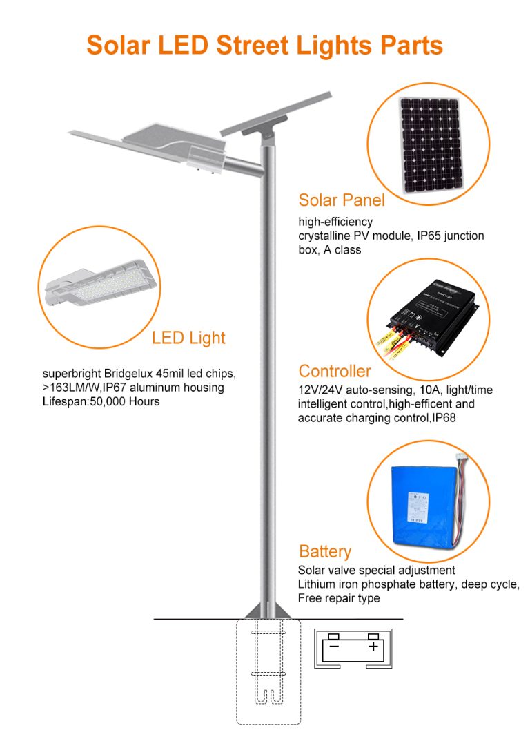 solar powered tall garden lights