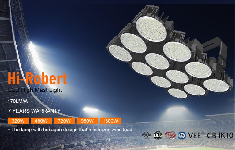 hi-robot high mast light for football field